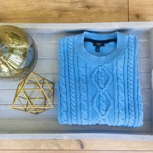 Talbots Cable-Knit Crew Neck Sweater